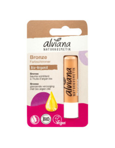 Балсам за устни Bronze, с био арган, Alviana, 4.5 г