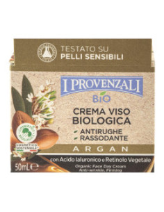 Стягащ крем за лице Арган - био, I Provenzali, 50 мл