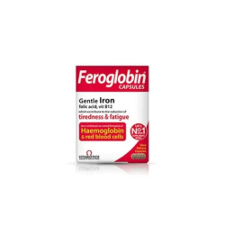 Фероглобин Б12 с Желязо капсули при анемия х30 Vitabiotics