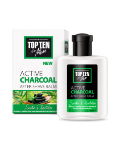 Top Ten Active Charcoal Балсам за мъже след бръснене с активен въглен 100мл
