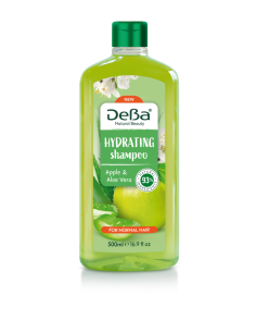 Шампоан за нормална коса с ябълка и алое DeBa Natural Beauty, 500мл