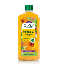 Шампоан за суха коса с невен и арган DeBa Natural Beauty, 500мл