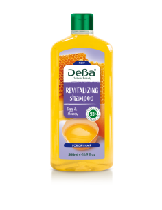 Шампоан за суха коса с яйце и мед DeBa Natural Beauty, 500мл