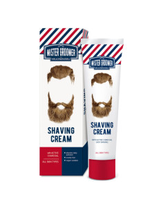 Крем за бръснене Mister Groomer с активен въглен, 100 ml