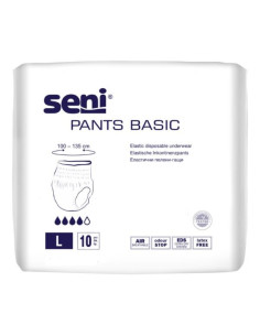 Еластични абсорбиращи гащи Seni Pants Basic, L, 10бр