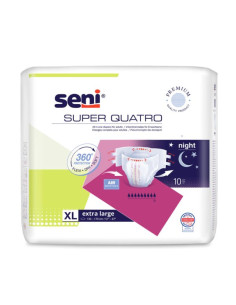 Универсални пелени за възрастни Seni Super Quatro XL, 10бр