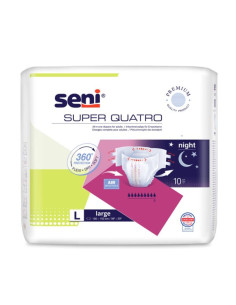 Универсални пелени за възрастни Seni Super Quatro L, 10бр