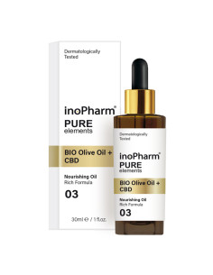 Серум за лице и шия InoPharm с канабидиол и БИО масло от маслина, 30мл