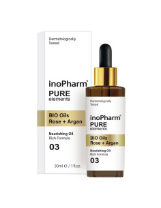 Серум за лице и шия InoPharm с БИО масла от роза и арган, 30,мл