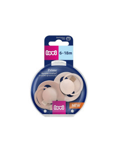 Lovi - Силиконова залъгалка Prime, Nude, 2 броя, 6-18м