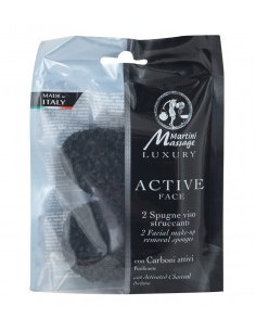 Гъба за премахване на грим с активен въглен - 2 бр