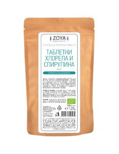 Хлорела и спирулина на таблетки - био - 125 г