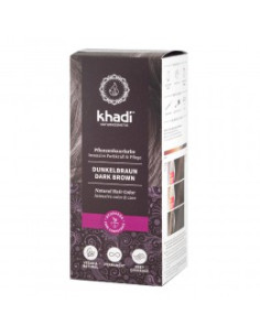 Билкова боя за коса – тъмно кафява