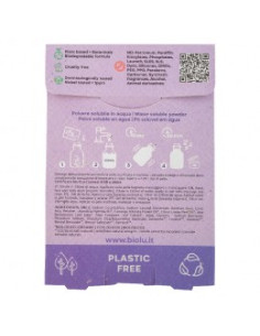 Разтворим измиващ гел за ръце, лице и тяло на прах Лавандула - био, Biolu, 25 г 2