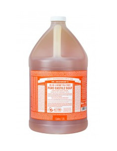 Течен кастилски сапун с коноп и чаено дърво - наливен, Dr. Bronners, 50 мл /100 мл /200 мл /500 мл /1 Л /3.8 Л