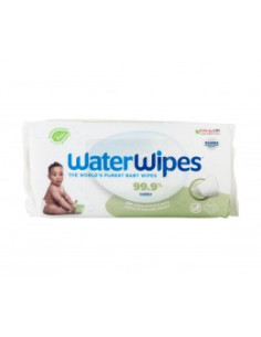Мокри бебешки кърпички с екстракт от сапунени ядки, Water Wipes, 60 бр