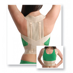 MEDTEXTILE Коректор На Стойката, Еластичен С Твърди Ребра 2011, медицински текстил, L