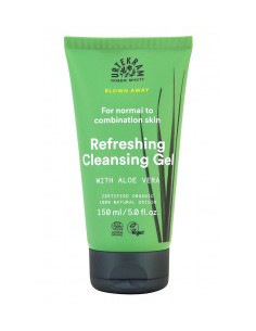 Освежаващ почистващ гел за лице с алое вера - био, Urtekram, 150 мл