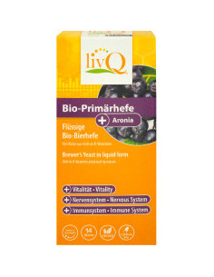Течна бирена мая с арония - био, livQ, 210 мл