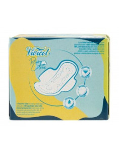 Дамски превръзки от памук - нощни, с крилца, Vivicot, 10 бр 2