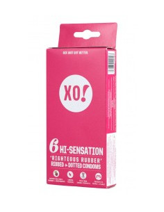 Оребрени презервативи от естествен латекс, Here We Flo, 6 бр /12 бр