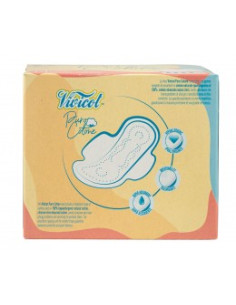 Дамски превръзки от памук - дневни, с крилца, Vivicot, 14 бр 2