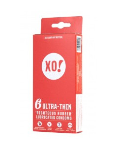 Презервативи от естествен латекс с лубрикант - ултра тънки, Here We Flo, 6 бр /12 бр