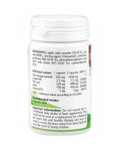 Ябълков оцет на прах, Medicura, 60 капс 2