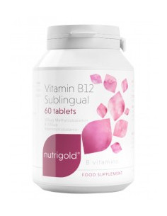 Витамин B12 - подезична форма, NutriGold, 60 бр