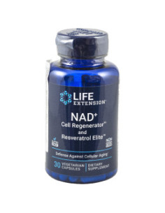 NAD+ клетъчен регенератор и ресвератрол Elite, Life extension, 30 капс