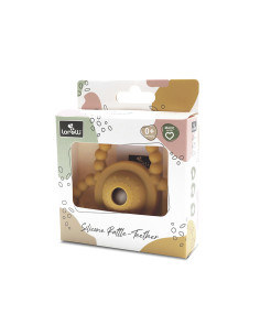 Lorelli - Силиконова гризалка-дрънкалка, yellow