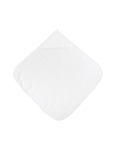 Бебешка хавлия за баня Lorelli, бяла, 80 х 80 см 2