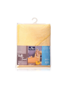 Бебешка хавлия за баня Lorelli, жълта, 80 х 80 см