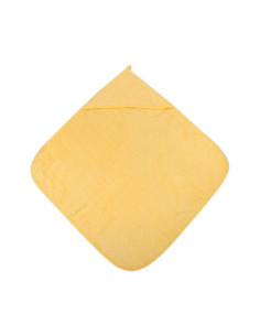 Бебешка хавлия за баня Lorelli, жълта, 80 х 80 см 2