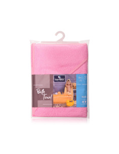 Бебешка хавлия за баня Lorelli, розова, 80 х 80 см 2