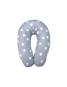 Lorelli - Възглавница за кърмене 190 см Ранфорс, Blue, grey Mist