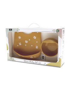 Lorelli - Силиконов сет за хранене 2 части, yellow