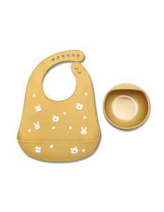 Lorelli - Силиконов сет за хранене 2 части, yellow 2