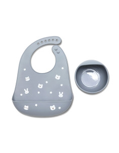 Lorelli - Силиконов сет за хранене 2 части, grey 2