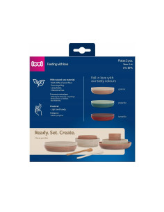 Lovi - Детска чиния комплект 2 броя, Pistachio