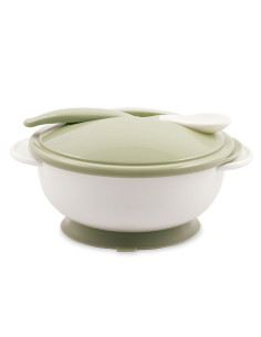 Комплект купа с вакуумно дъно и с лъжичка Lorelli, Mint Green 2