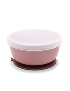 Lorelli - Силиконова вакуум купа с капак, deep pink 2