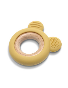 Lorelli - Силиконова гризалка с бук Мече, yellow 2