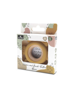 Lorelli - Силиконова гризалка с бук Цвете, yellow 2