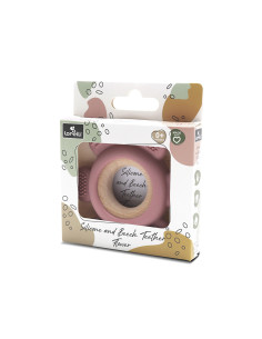 Lorelli - Силиконова гризалка с бук Цвете, deep pink