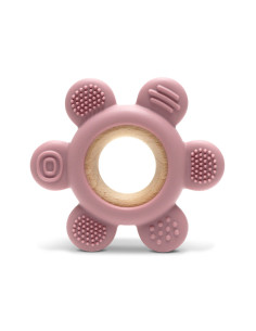 Lorelli - Силиконова гризалка с бук Цвете, deep pink 2