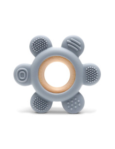 Lorelli - Силиконова гризалка с бук Цвете, grey