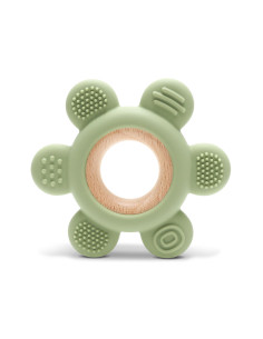 Lorelli - Силиконова гризалка с бук Цвете, fresh green