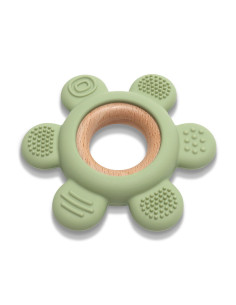 Lorelli - Силиконова гризалка с бук Цвете, fresh green 2