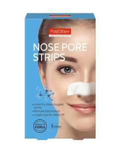 PUREDERM Crystal Nose Pore Strip 6 STRIPS VEGAN